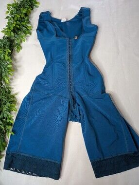 Tributo Faja BBL Garment Shapewear Compression Bodysuit Blue